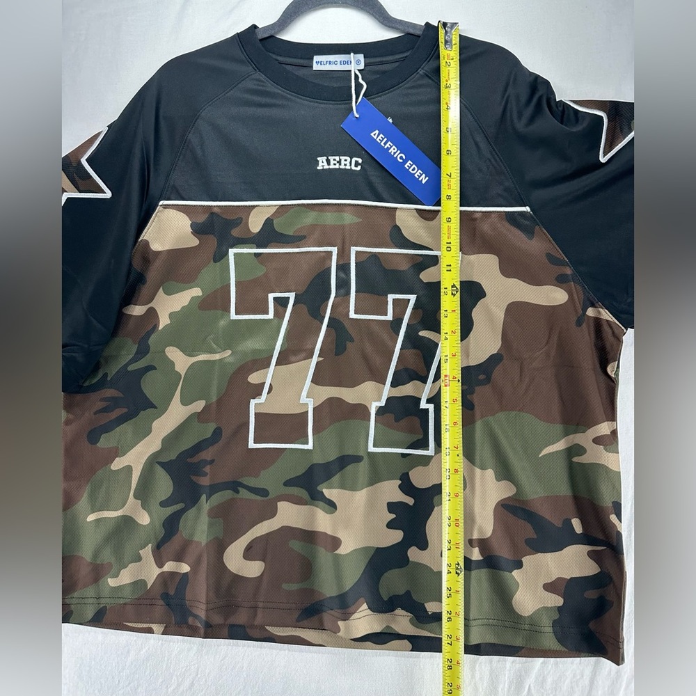 Aelfric‎ Eden 77 Camouflage Football Jersey Men’s M - Picture 5 of 8